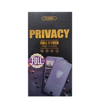  Скрийн протектор от закалено стъкло DIAMOND PRIVACY ANTI-SPY 5D FULL SCREEN Full Glue за Xiaomi Redmi Note 11 4G с черен кант 
